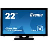 21,5" (54,61cm) iiyama T2236MSC-B2 Touch schwarz 1920x1080 1xDVI / 1xHDMI 1.3 / 1xVGA