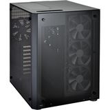 Lian Li PC-08WX mit Sichtfenster Wuerfel ohne Netzteil schwarz