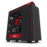 NZXT H440 V2 gedämmt mit Sichtfenster Midi Tower ohne Netzteil schwarz/rot