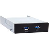 Chieftec USB 3.0 Front-Panel 2 Ports 3,5" (8,89cm) schwarz