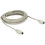(€0,79*/1m) 10.00m Delock PS/2 Verlängerungskabel PS/2 Buchse auf PS/2 Stecker Grau