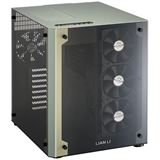 Lian Li PC-O8 mit Sichtfenster Wuerfel ohne Netzteil gruen
