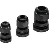 InLine Kabeldurchführung PG 7 Nylon IP68 3,5-6mm, schwarz, 10 Stück