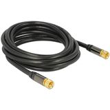 (€2,63*/1m) 3.00m Delock WLAN Adapterkabel RG-6/U F Stecker auf F Stecker Schwarz