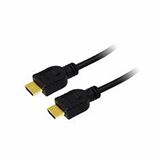 (€0,87*/1m) 2.00m LogiLink HDMI Anschlusskabel High-Speed mit Ethernet HDMI-Stecker auf HDMI-Stecker Schwarz vergoldet
