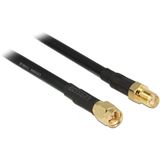 (€9,89*/1m) 0.90m Delock WLAN Antennenverlängerung CFD 200 SMA Stecker auf SMA Buchse Schwarz