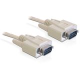 (€4,90*/1m) 1.00m Delock Seriell Anschlusskabel 9pol Stecker auf 9pol Stecker beige