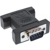 InLine Seriell Gender Changer D-Sub 9pol Stecker auf D-Sub 9pol Stecker Schwarz