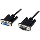 (€3,45*/1m) 2.00m Startech Nullmodem Anschlusskabel RS232-Stecker auf RS232-Buchse Schwarz