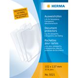 Herma Ausweishülle, PP, 1-fach, 0,14 mm, Format: 102 x 137mm